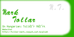 mark tollar business card